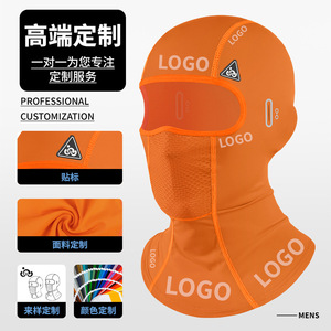 Qianqianwo Full Face Cycling Mask Summer UV Protection Breathable Quick Dry Unisex Riding Head Cover - Product Image 2