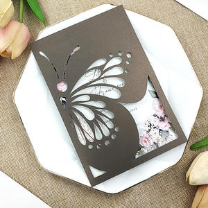 Nouvelle carte d'invitation papillon invitation de mariage fournitures de mariage carte de voeux de vacances conception de carte d'invitation d'affaires - Product Image 3