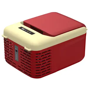 Compressor de geladeira portátil 9L V9, mini-caminhão, refrigerador automático, freezer doméstico, para viagens, uso duplo, armazenamento de alimentos e bebidas, para uso doméstico e no carro