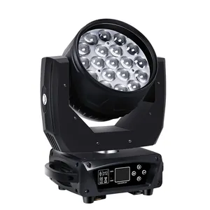 Goed Verkopend 19*15W Led Wash Zoom Bewegende Kopstraal Licht Podium Disco Bar Party Bruiloft Ktv Performance Rgbw