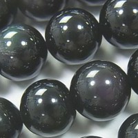 Vente en gros de pierres semi-précieuses naturelles les plus vendues, billes d'obsidienne arc-en-ciel de 4 à 12 mm en brin