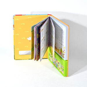 Libro de sonido emergente de iluminación <span class=keywords><strong>para</strong></span> bebés <span class=keywords><strong>para</strong></span> niños, aprendizaje temprano, audio interactivo en inglés, libro de bebé personalizado, cartón de Color - Product Image 4