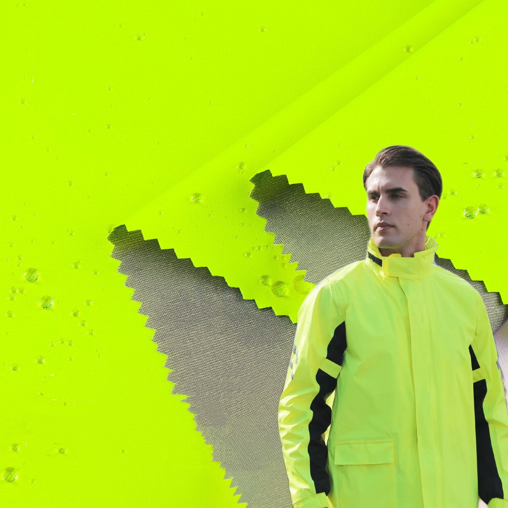 High Quality 75D Twill Pongee 3-in-1 Fabric Fluoride-Free DWR+PTFE Laminate for Safety Workwear Jackets