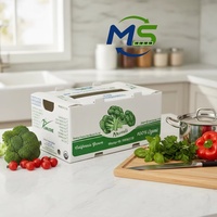 Boîte de transport creuse en PP écologique pour l'emballage de riz, graines, aliments, raisins, choux, fruits de mer et produits frais, recyclable, taille personnalisée
