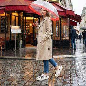 Zapatos de Plataforma Premium para Mujer, Suaves, Reciclables, con Diseño 3D de Astronauta, Decorados, Transpirables, Perforados e Impermeables para Interiores - Product Image 2