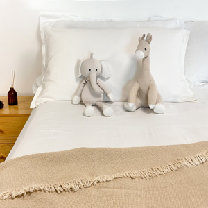 Thoáng Khí Hữu Cơ 80% Tre 20% Lanh Pha Trộn 4 Mảnh Bộ Đồ Giường Đặt Nữ Hoàng Vua Kích Thước Nhiệt Độ Điều Chỉnh Tấm Thiết Lập - Product Image 3