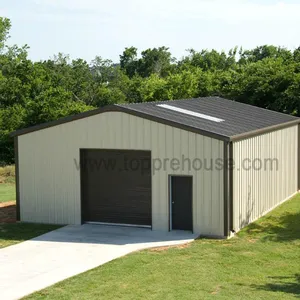 Armazón de acero ligero de alta calidad para coche, estructura de acero giratorio de larga vida, garaje, cobertizo de construcción de metal al aire libre