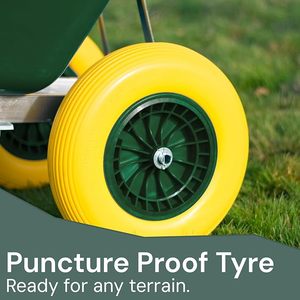 <span class=keywords><strong>Brouette</strong></span> robuste NS Factory grande capacité 200L avec double roue anti-crevaison 4.00-8 et plateau en plastique pour chariot de jardin domestique - Product Image 6
