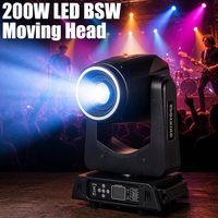 Marslite Mini Beam 200 BSW Moving Head Projecteur de Scène DMX à Motifs, Cabeza Movil Moving Head Bsw 3-en-1 pour DJ, Discothèque, Bar, Fête