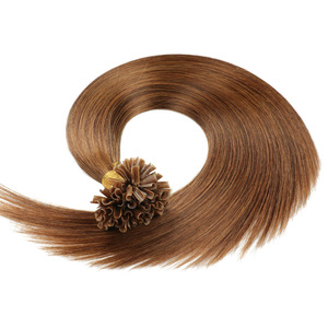 Extensiones de Cabello Humano Natural Color Castaño Ceniza Europeo Virgen Remy con Punta en U, Cutícula Alineada, Teñido Fumi, Suaves - Product Image 6