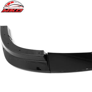 Lèvre de pare-chocs avant compatible avec Chevy Corvette C6 2006-2013 style ZR1, spoiler 3 pièces, noir brillant, pièces auto de haute qualité, kit carrosserie - Product Image 5