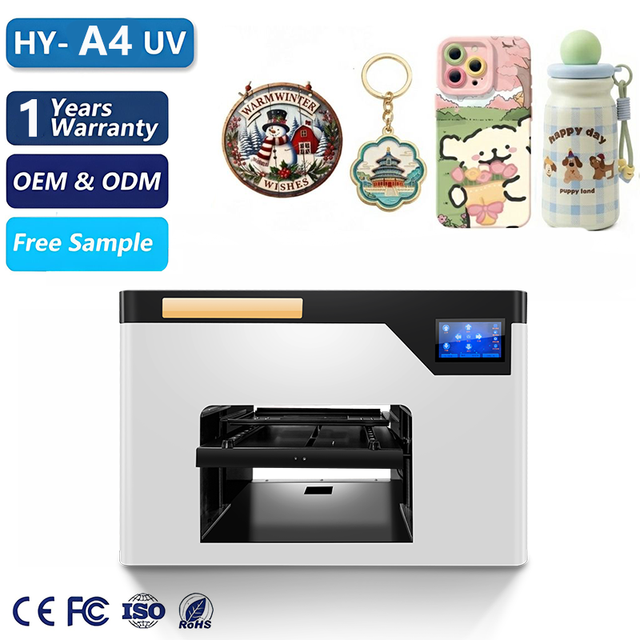 A4 Small Desktop Uv Printer Xp600 I3200  Uv Dtf Printer ab Film Sticker  Impresora logo for Small Business Acrylic
