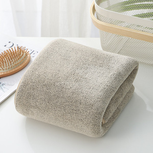 Ensemble de serviettes de bain en fibre de charbon de <span class=keywords><strong>bambou</strong></span> antimicrobien, tissées, trois pièces, rayées, épaisses et absorbantes pour usage domestique - Product Image 5