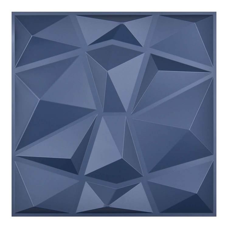 Luxe Moderne PVC Lambris Intérieur Matériau Vert Beau Bleu Marine Papiers Peints 3D De Panneau de Mur de Fiber