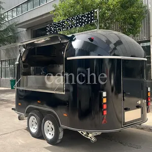 Carrito de Comida Rápida de Alta Calidad para Pizza, Hot Dogs y Papas Fritas, Remolque Móvil para Venta de Snacks al Aire Libre - Product Image 6
