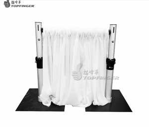 Pipe incurvée de haute qualité et drapé pour décorations de plafond de mariage Fabricant personnalisé de décors de location de draperies de tuyaux - Product Image 2