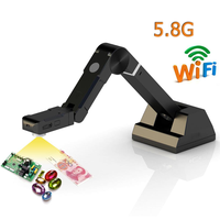 Visualizador inteligente portátil OEM, cámara de documentos 2 en 1 con Wifi, USB, 5,8G, webcam para educación de profesores, libro