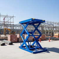 Plateforme élévatrice hydraulique fixe robuste 1-10 tonnes OEM à double ciseaux personnalisée antidérapante encastrée au sol AC