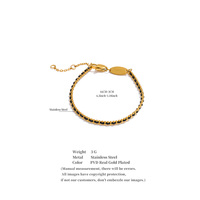 Bracelet en acier inoxydable plaqué or tendance JINYOU 6174, bracelet classique en polyester tissé rouge et noir