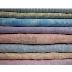 Tissu en lin italien teint en fil doux lavé pour chemise - Product Image 1