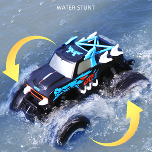 Coche Anfibio de Control Remoto 1:16 2.4Ghz 4WD para Acrobacias y Derrapes, Juguete Todoterreno para Tierra y Agua, Coche RC para Niños, Regalo para Niño - Product Image 2