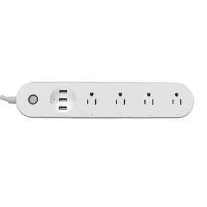 WOSOM ESU5-US 5 prises de courant + 3USB avec fil 1.2M-Extension de prise de courant multi-prise américaine