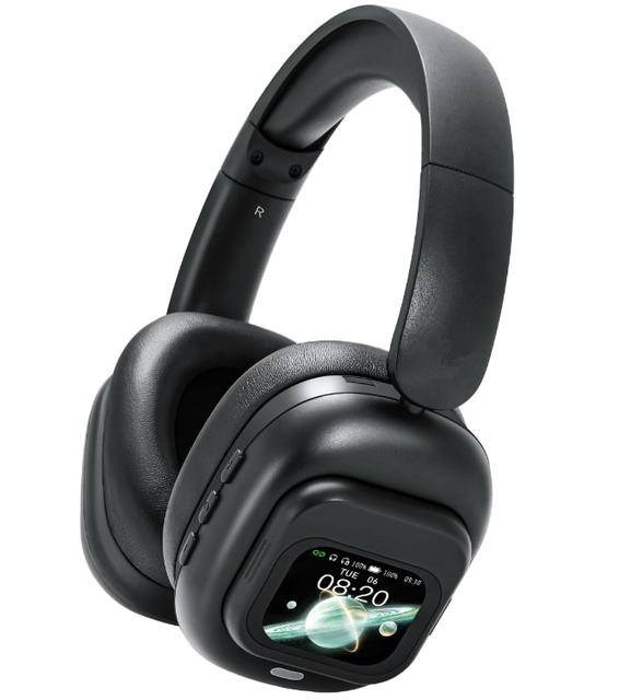 Hybrid ANC bluetooth Wireless Headphone with Touch Screen Noise Cancellation Over Ear Headsets 30H Play Time for Travel
