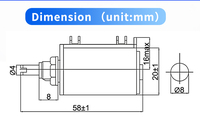 SomeiEle WXD3-13-2W Potenciómetro de Precisión de 10 Voltas con Bobinado de Hilo (Eje de 4.0mm) - Terminales de Soldadura - Envase de Plástico - 4.7K 5% 2W