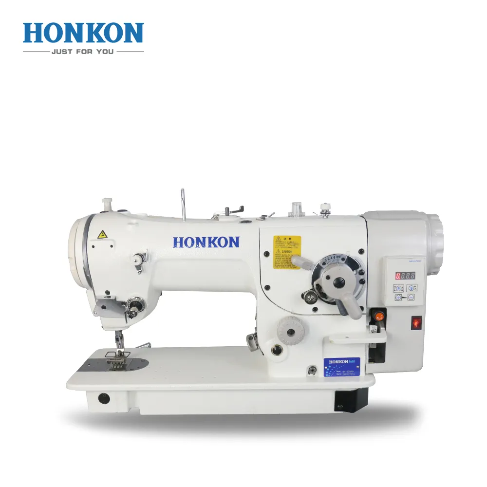 Máquina de coser HK-2280-D3 de accionamiento directo, cortadora de hilo automática de alta velocidad, en zigzag, marca propia
