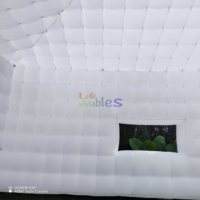 Grande tente carrée gonflable, logo personnalisé, tente cube gonflable blanche pour mariage, fête, exposition, publicité