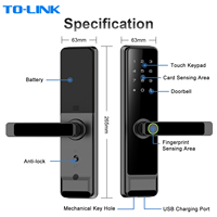 Cerradura Inteligente para Puerta con Contraseña Digital, Huella Dactilar, Smartlock Tuya Wifi, Cerraduras Inteligentes Ttlock para Puertas de Madera