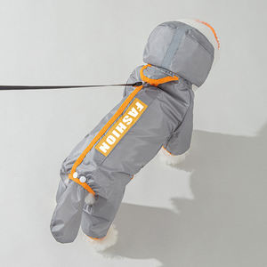 Gamba impermeabile Pet Outdoor quattro zampe imbracatura <span class=keywords><strong>Mini</strong></span> con cappuccio e collare foro impermeabile riflettente regolabile per cane gatto - Product Image 3