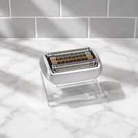 Tête de rasoir USB de remplacement à lame unique 92M, cassette de tondeuse à grille argentée et finition dorée pour Braun 9290cc 9291cc 9370cc 9385cc