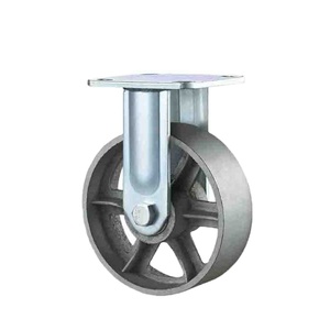 Hochbelastbare <span class=keywords><strong>4</strong></span>, 5, 6, 8 Zoll Gusseisen-Lenkrollen für Öfen, starre Stahl-Lenkrollen mit 150 mm Durchmesser, OEM-unterstützt - Product Image 2