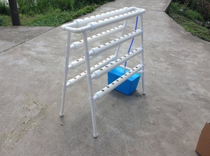 Support floral tridimensionnel à 72 trous Tuyau double face <span class=keywords><strong>Balcon</strong></span> sans sol Irrigation hydroponique des légumes Hydroponique - Product Image 4