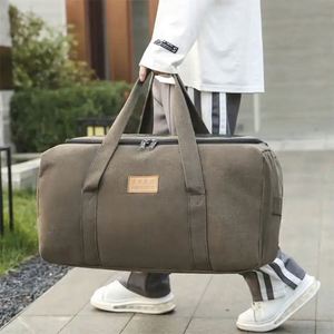 Échantillon gratuit : sacs de sport en toile noire de grande capacité, tendance 2023, vente en gros, avec impression personnalisée - Product Image 6