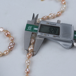 Bộ trang sức nữ làm thủ công bằng ngọc trai nước ngọt hình dạng bất quy tắc mạ vàng 18k - Product Image 5