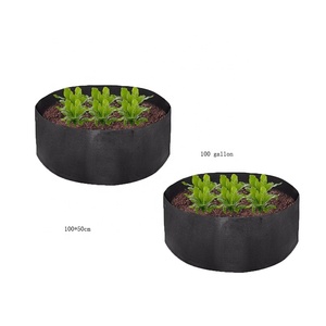 En stock descuento 100 galones negro respetuoso del medio ambiente fieltro crecer maceta planta bolsa - Product Image 1