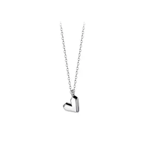Modedesign Herzensliebe Original Sterling-Silber schillernde Feuerwachen-Halsband Damen Premium Sense s925 Silberkragen Knochen-Schmuck