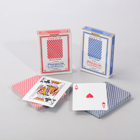 Prix bas bleu rouge cartes personnalisées jouant en gros carte à jouer excellente qualité Table carte à jouer