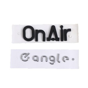 Zecheng - Letras 3D Personalizadas para Automóviles, Adhesivos Traseros de Plástico Electrochapado, Placa con Nombre en Chino, con Cinta 3M - Product Image 3