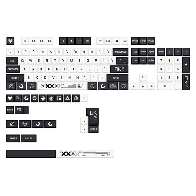 Personalized Desert Eagle Keycaps XDA Profile PBT DYE-SUB Keycaps 128 Keys for Gaming Mechanical Keyboard