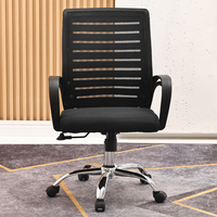 Chaise de bureau ergonomique pivotante en maille réglable pour ordinateur, vente en gros OEM, pour hôtels et commandes en gros