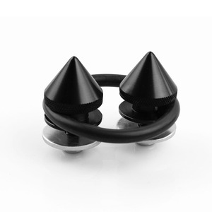 Boucles de fixation pour kit carrosserie Ling Sheng, à dégagement rapide coniques, en acier finition mate noire, pour modification de kit carrosserie - Product Image 1