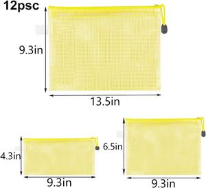 Bolsa de Malla con Cierre para Documentos de PVC, Tamaños A4/A5/A6, Impermeable, para Archivos, Material Escolar, Cosméticos, Almacenamiento de Cartas y Lápices - Product Image 2
