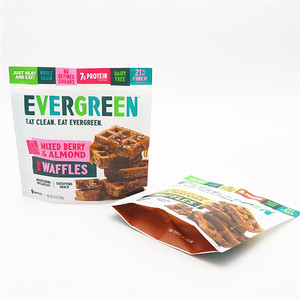 Customized Resealable Plastic Standing Up Cookies Packaging Bags