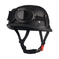 Casque de moto vintage de style allemand, homologué DOT, casque Cafe Racer, casque de style allemand