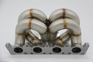 Tuyau d'échappement en acier inoxydable MATCHWAY de <span class=keywords><strong>3</strong></span> mm d'épaisseur pour Audi A4 1.8L Jetta VW <span class=keywords><strong>Golf</strong></span> MK4 <span class=keywords><strong>GTI</strong></span> 1999-2004, collecteur turbo T3 à traction avant - Product Image 4