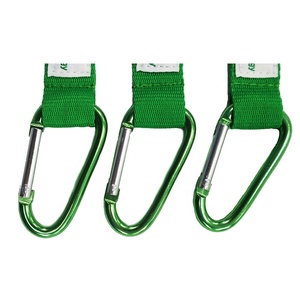 Cá Nhân Hoá Tùy Chỉnh Logo Polyester Cổ Dây Đeo Ngắn Keychain Dây Buộc Carabiner Hook Mini Dây Buộc Với Nhãn Dệt - Product Image 6