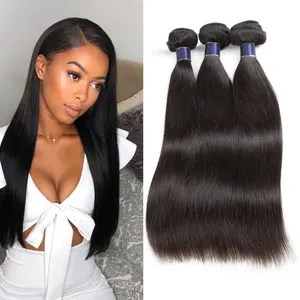 Goedkope Groothandel Onverwerkte Straight Human Hair Weave Bundels 10A Grade Nertsen Braziliaanse Haarverlenging Cuticle Uitgelijnd Leveranciers